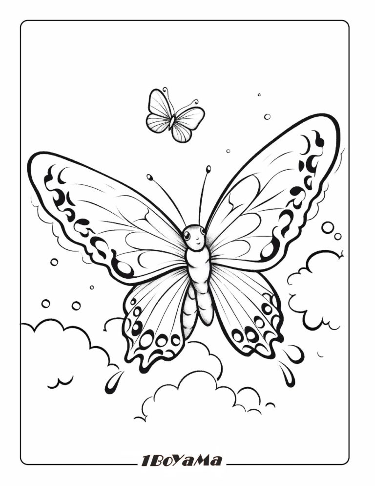 Kelebek Boyama Sayfası. 36 Eşsiz Kelebek Boyama Yazdır ve indir