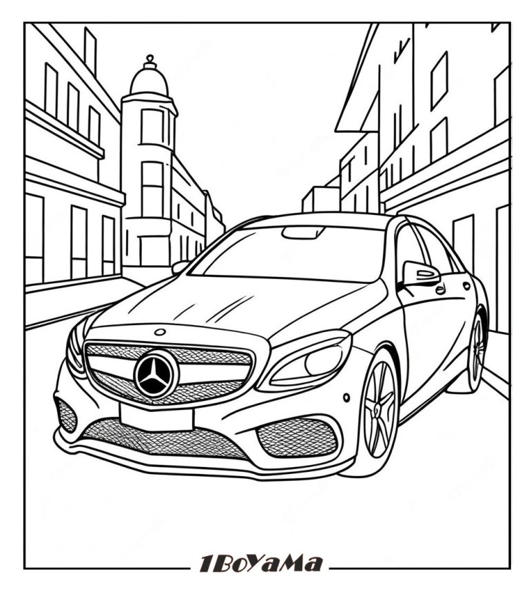 Mercedes Boyama Sayfaları – Yazdırılabilir 20 Mercedes Resmi