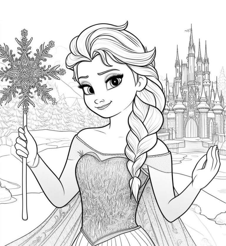 Frozen: Karlar Ülkesi Boyama Sayfası. 18 Eşsiz Frozen Çizimi – Yazdır