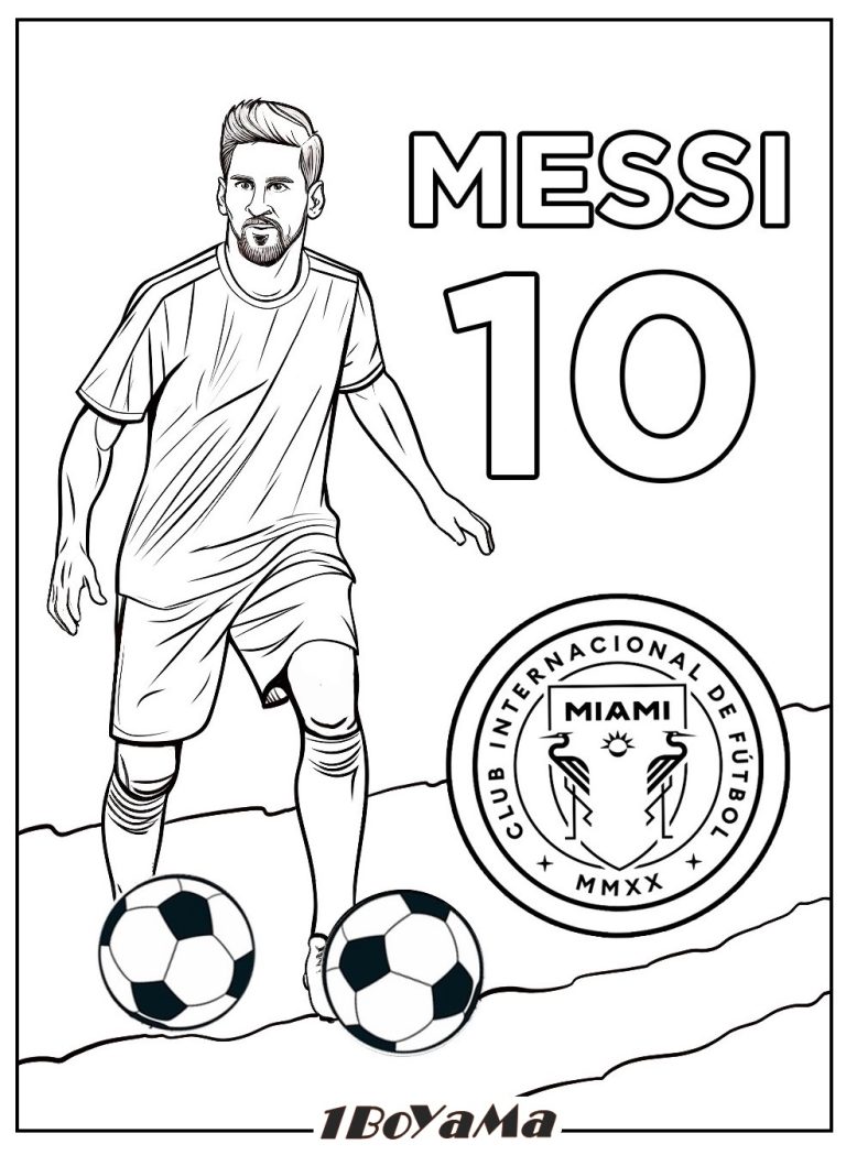 Messi Boyama Sayfaları. 18 Futbol Boyama Sayfası – Ücretsiz