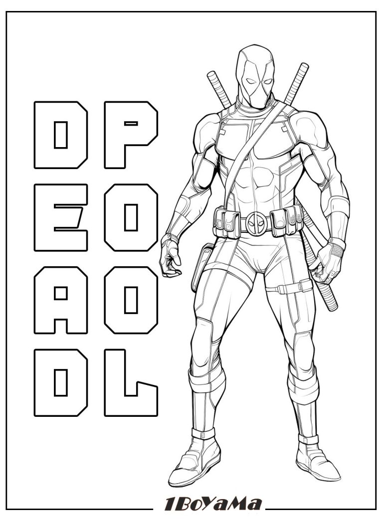 Deadpool Boyama Sayfaları. 15 Süper Kahraman Boyama – Yazdır