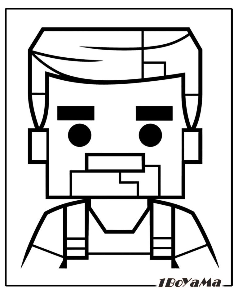 Minecraft Boyama Sayfası. 15 Benzersiz Minecraft Çizimi – Yazdır
