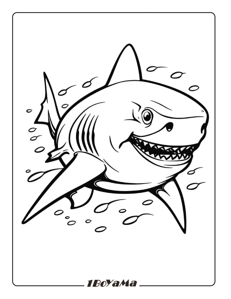 Köpekbalığı Boyama Sayfaları. 19 Parça Hayvan Boyama Sayfası – Yazdır